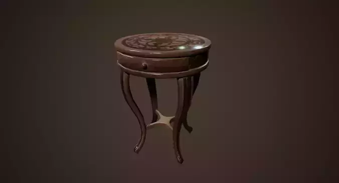 Antique Table - PBR Game Ready