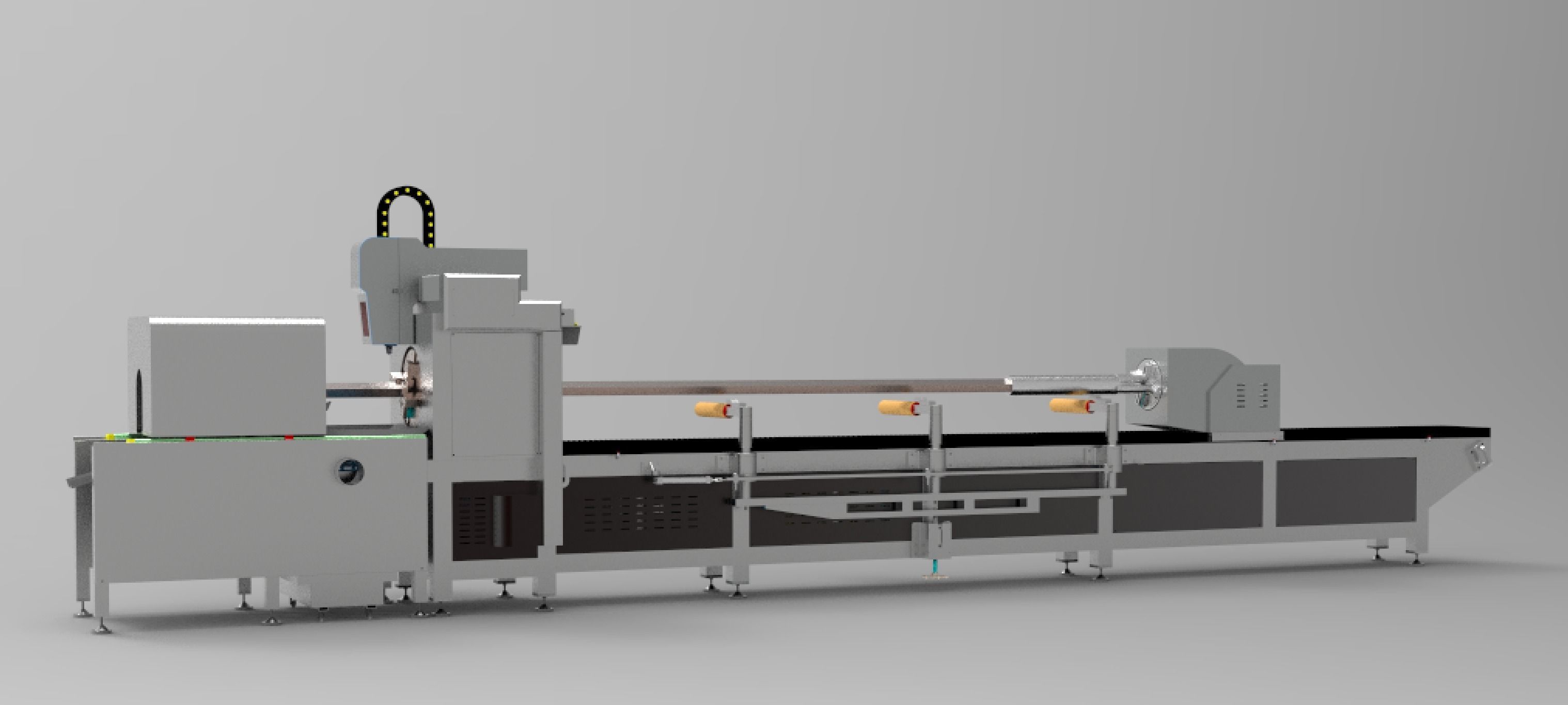 High power laser automatic pipe cutting machine 3D model_2