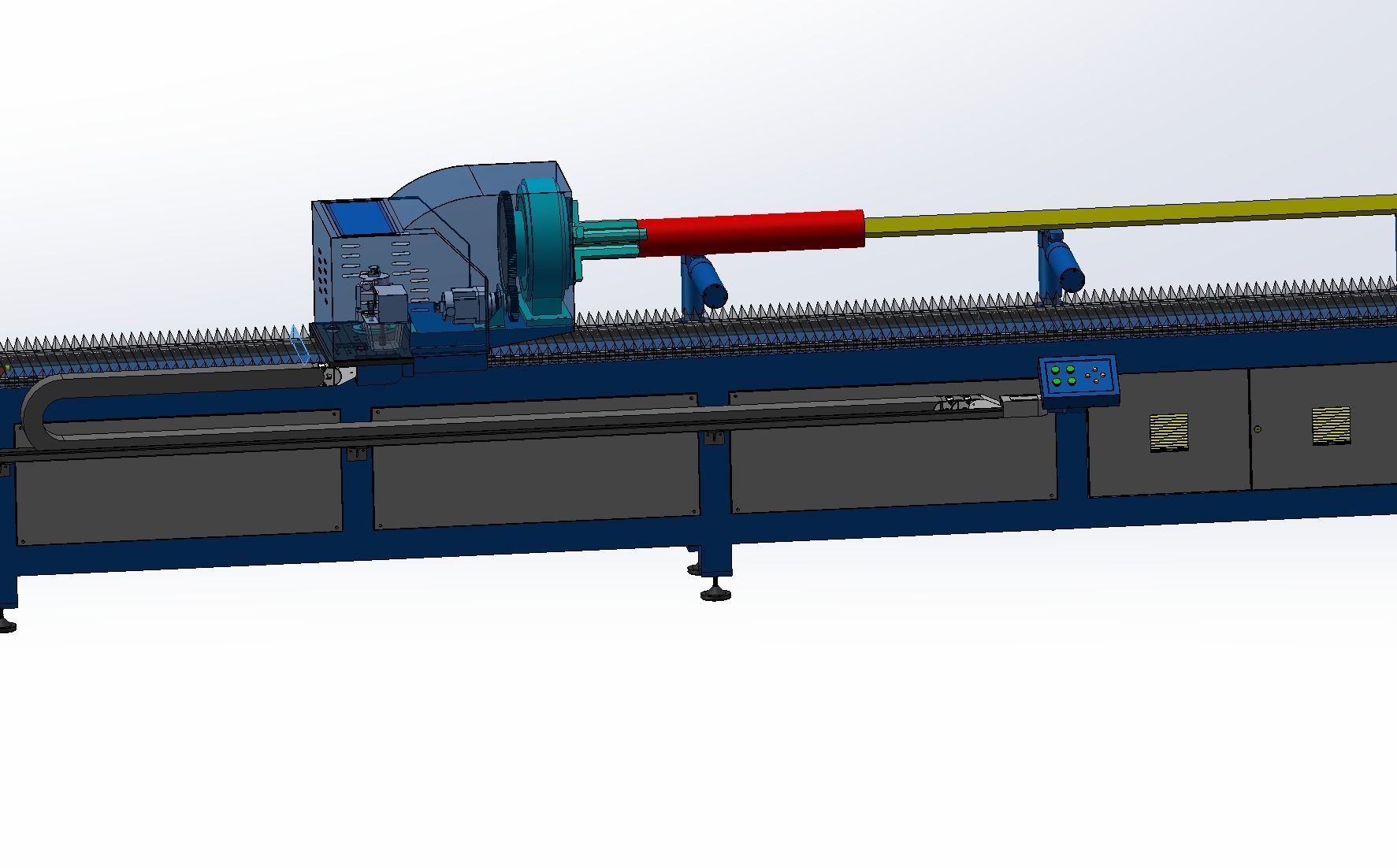 High power laser automatic pipe cutting machine 3D model_13