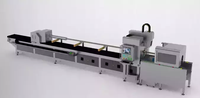 High power laser automatic pipe cutting machine