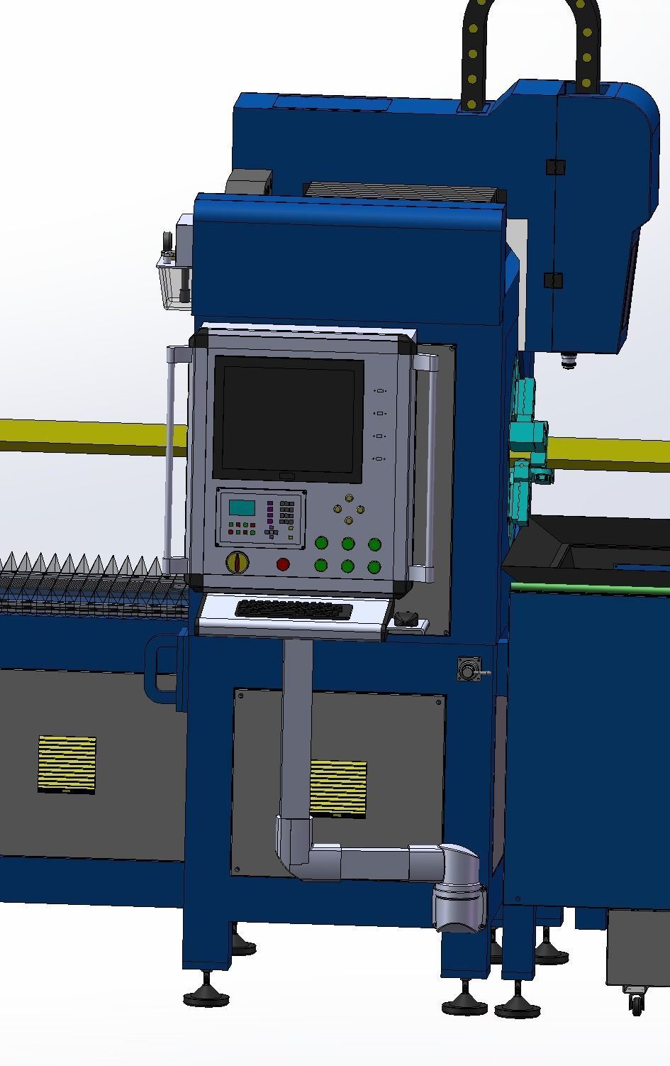 High power laser automatic pipe cutting machine 3D model_12