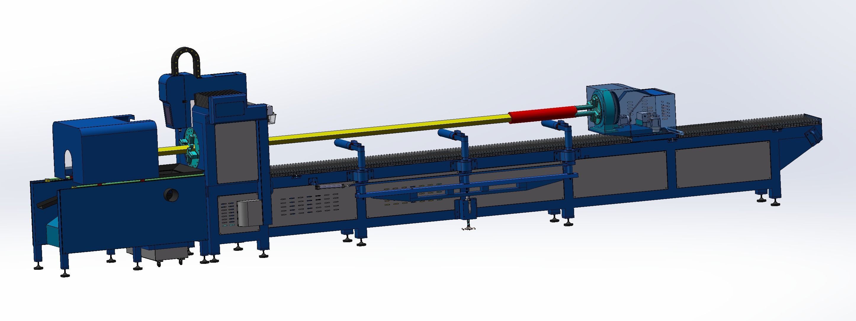 High power laser automatic pipe cutting machine 3D model_15