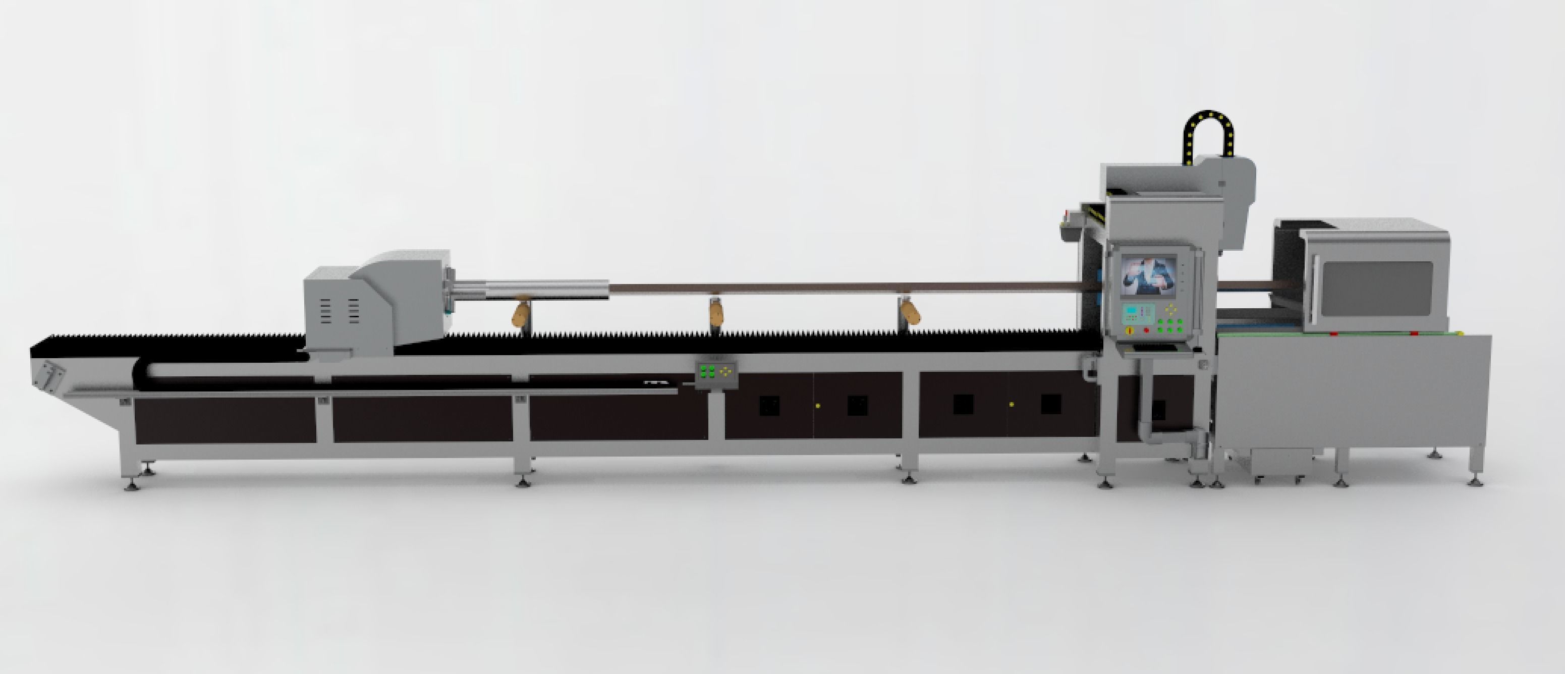 High power laser automatic pipe cutting machine 3D model_3
