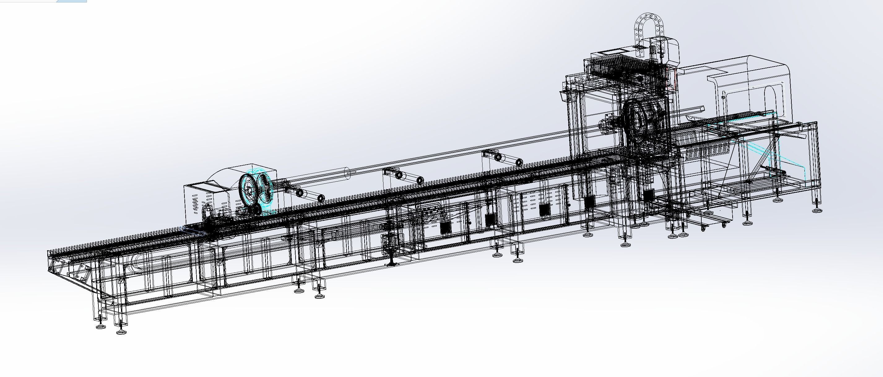 High power laser automatic pipe cutting machine 3D model_16