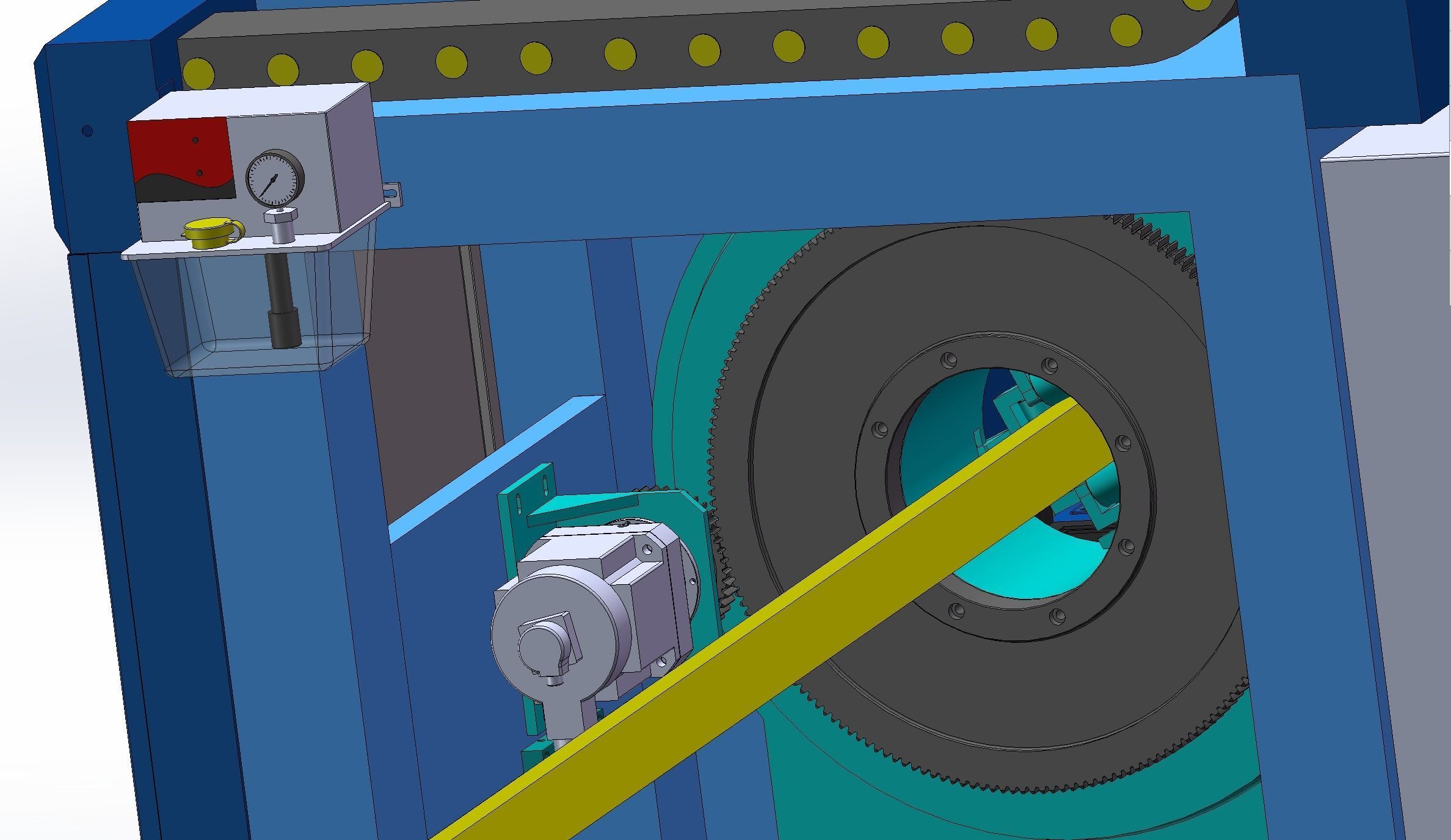 High power laser automatic pipe cutting machine 3D model_18