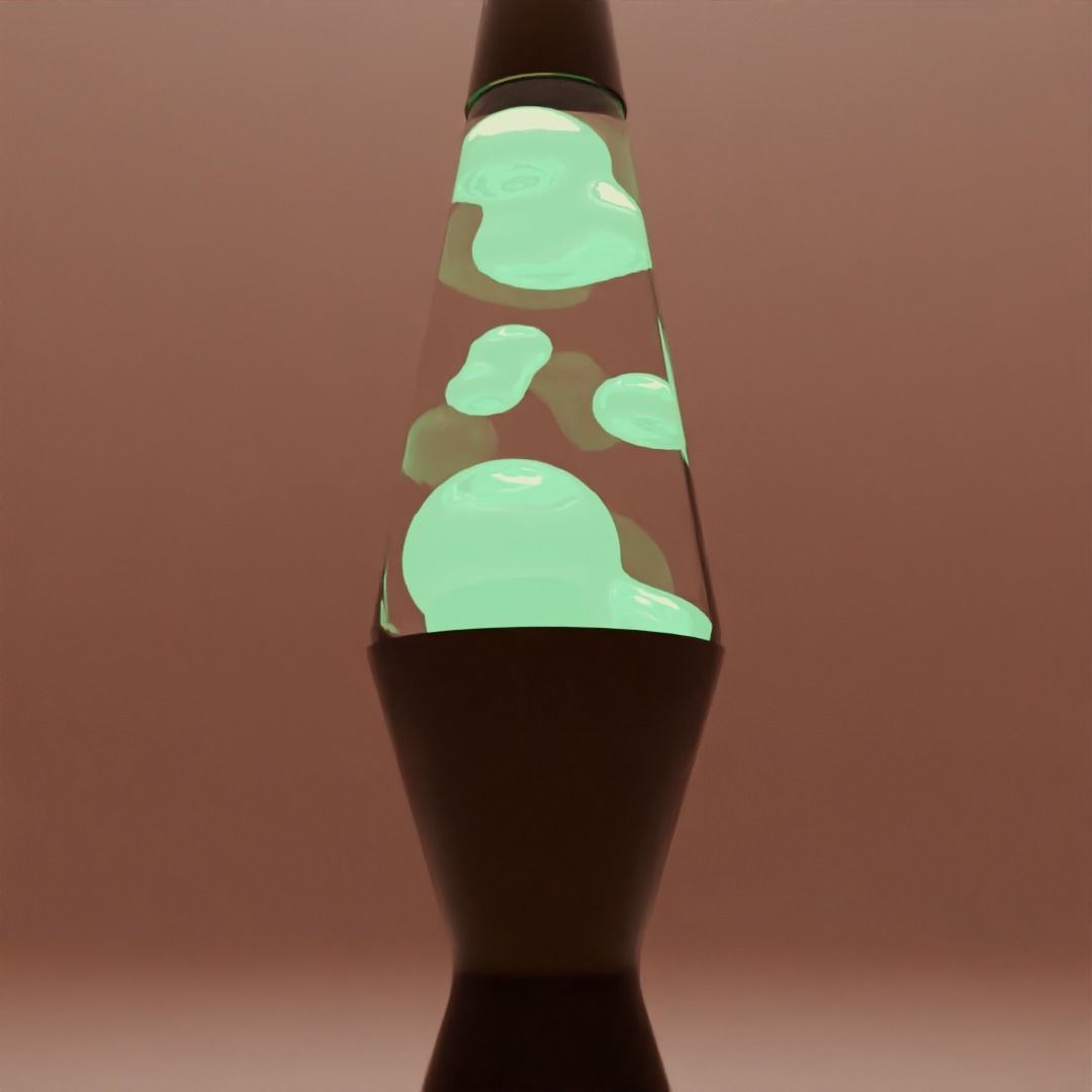 Lamp lava animated 3D model_2