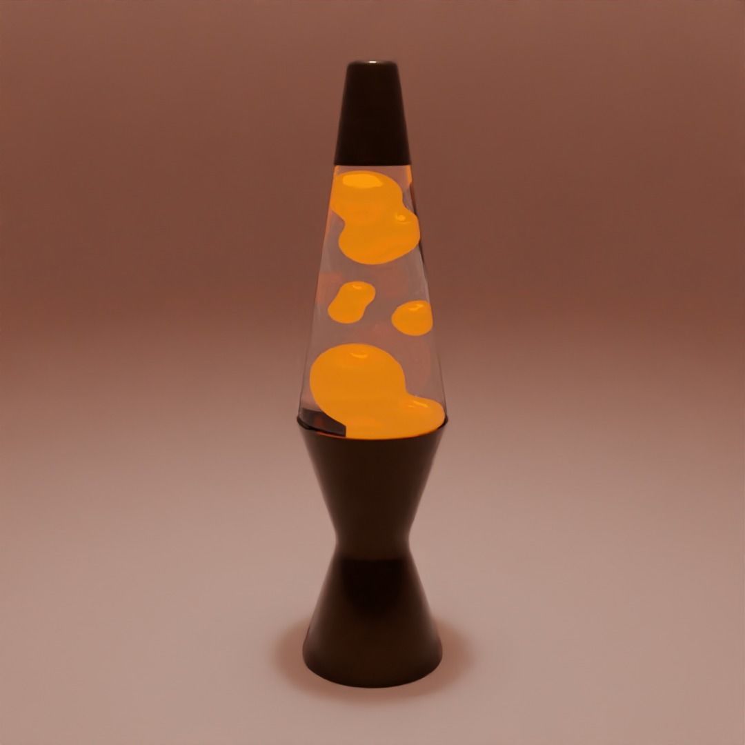 Lamp lava animated 3D model_5