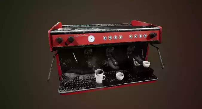 Old Coffeemachine - PBR Game Ready