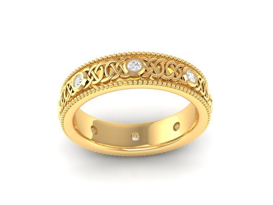 wedding ring 64 3D print model_2