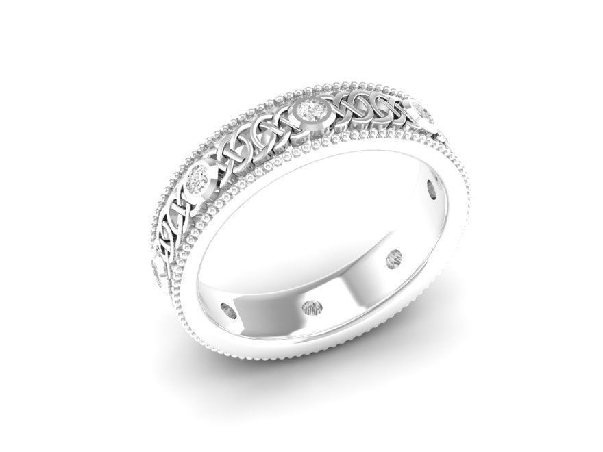 wedding ring 64 3D print model_4
