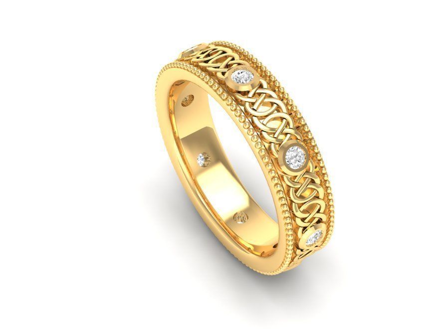 wedding ring 64 3D print model_1