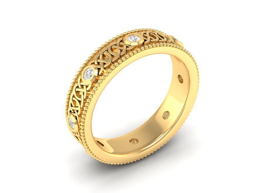 wedding ring 64 3D print model_5