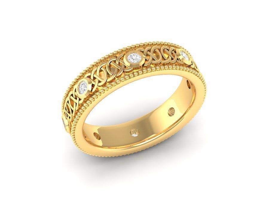 wedding ring 64 3D print model_3