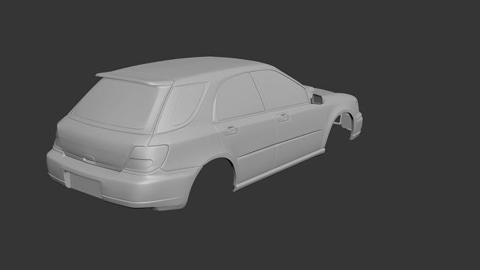 Subaru Impreza Wagon 2000 wrx sti 3D print model 4