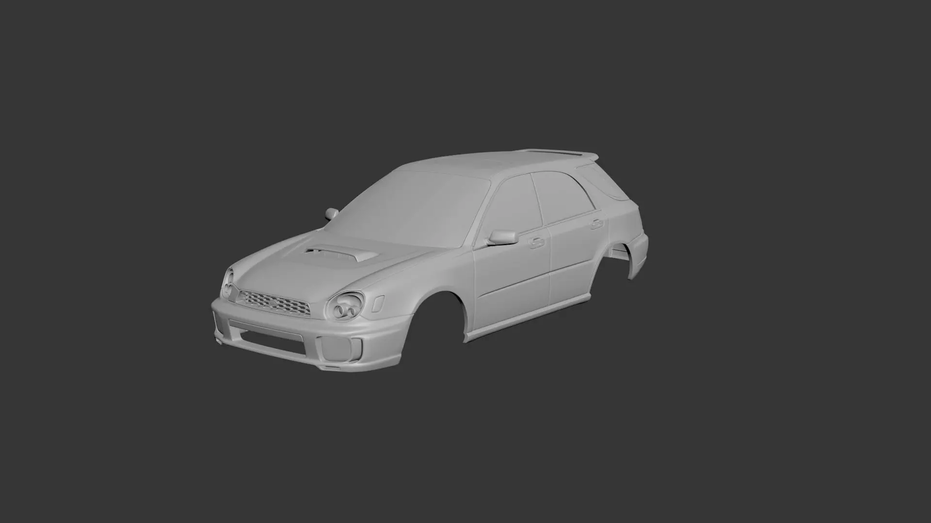 Subaru Impreza Wagon 2000 wrx sti 3D print model