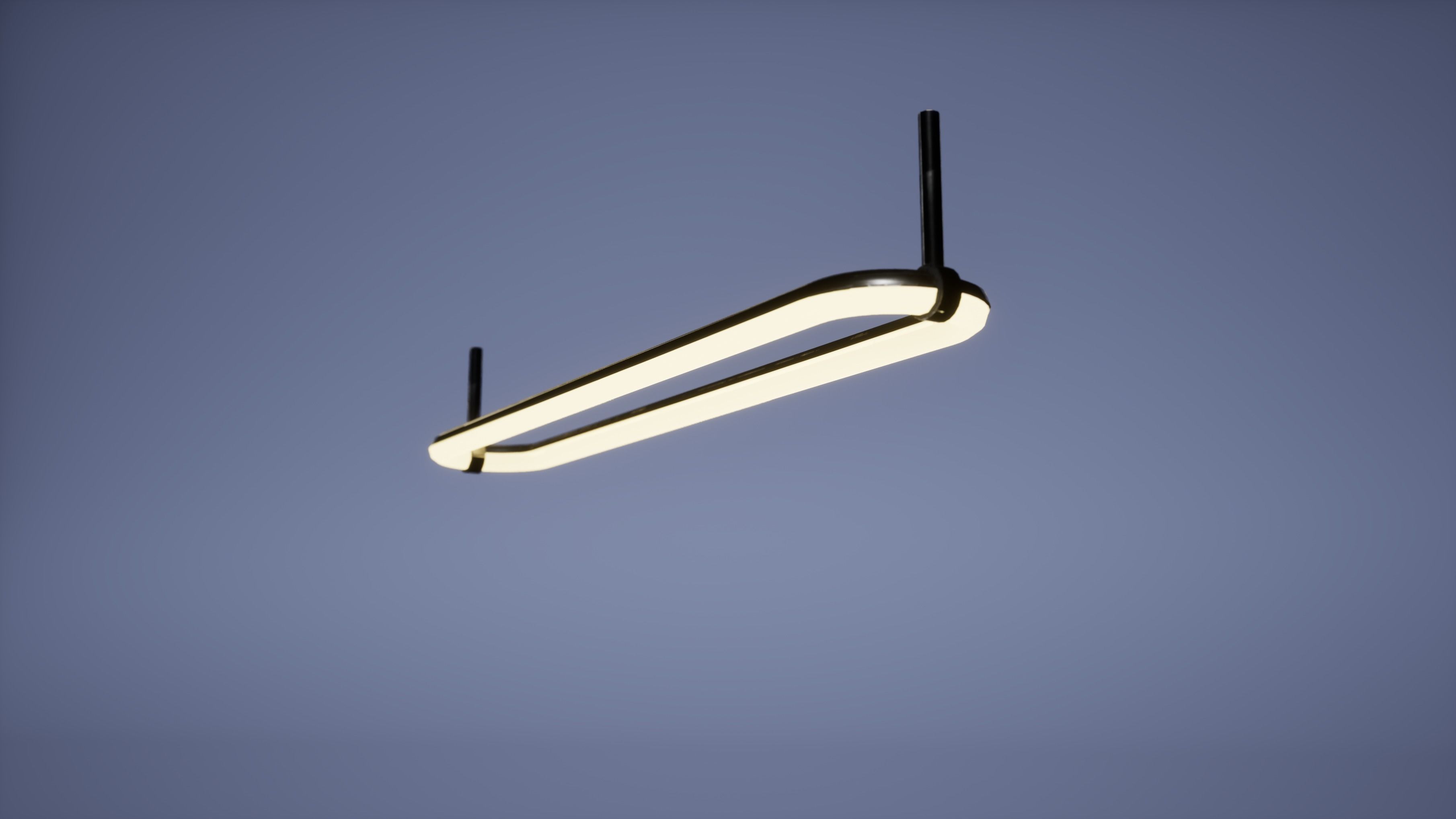 Light Low Poly Game Ready ludo pendant Low-poly 3D model_1