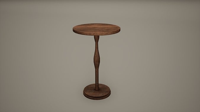 Small Table Low Poly Game Ready  Low-poly 3D model