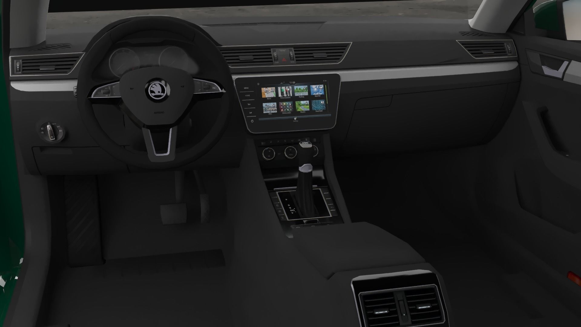 Skoda Superb 2015-2019 Low-poly 3D model_18