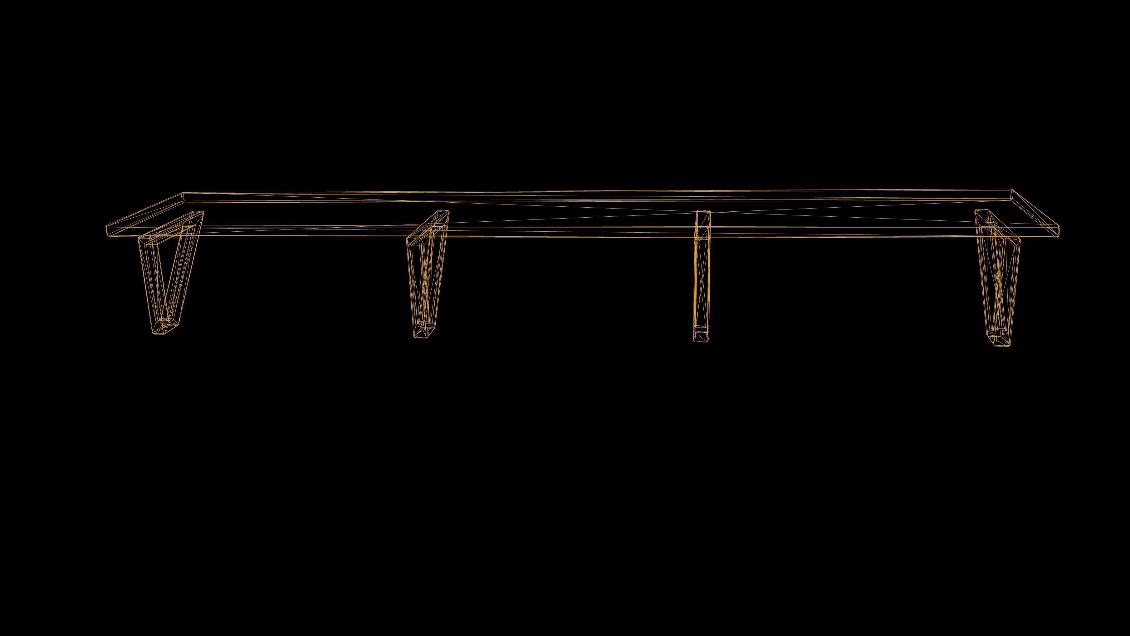 Station Desk Low Poly Game Ready Low-poly 3D model_5