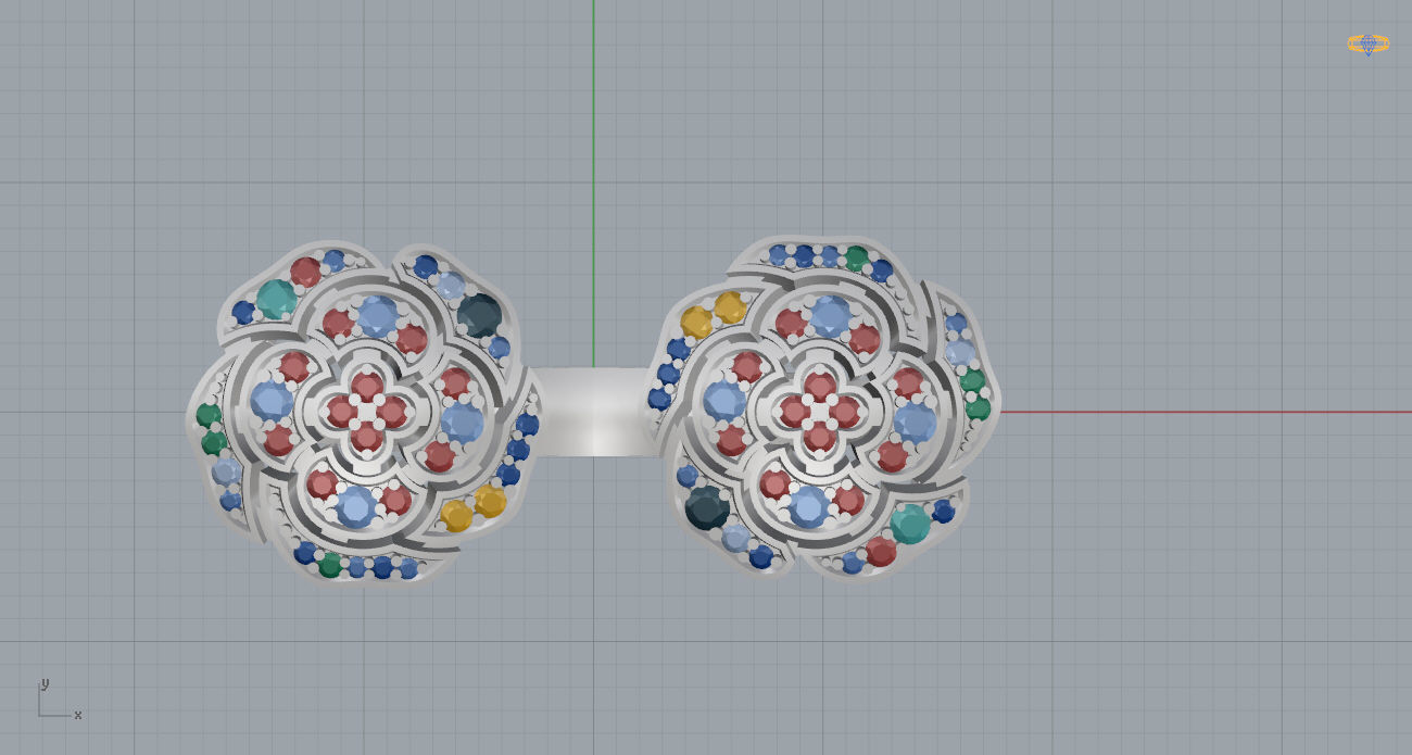 Rose Ring 3D print model_7