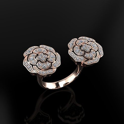 Rose Ring 3D print model