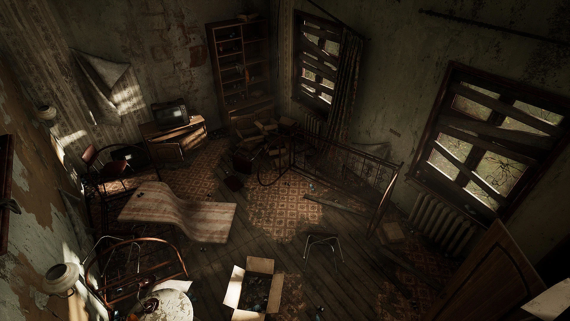 Abandoned Room Low-poly 3D model_11