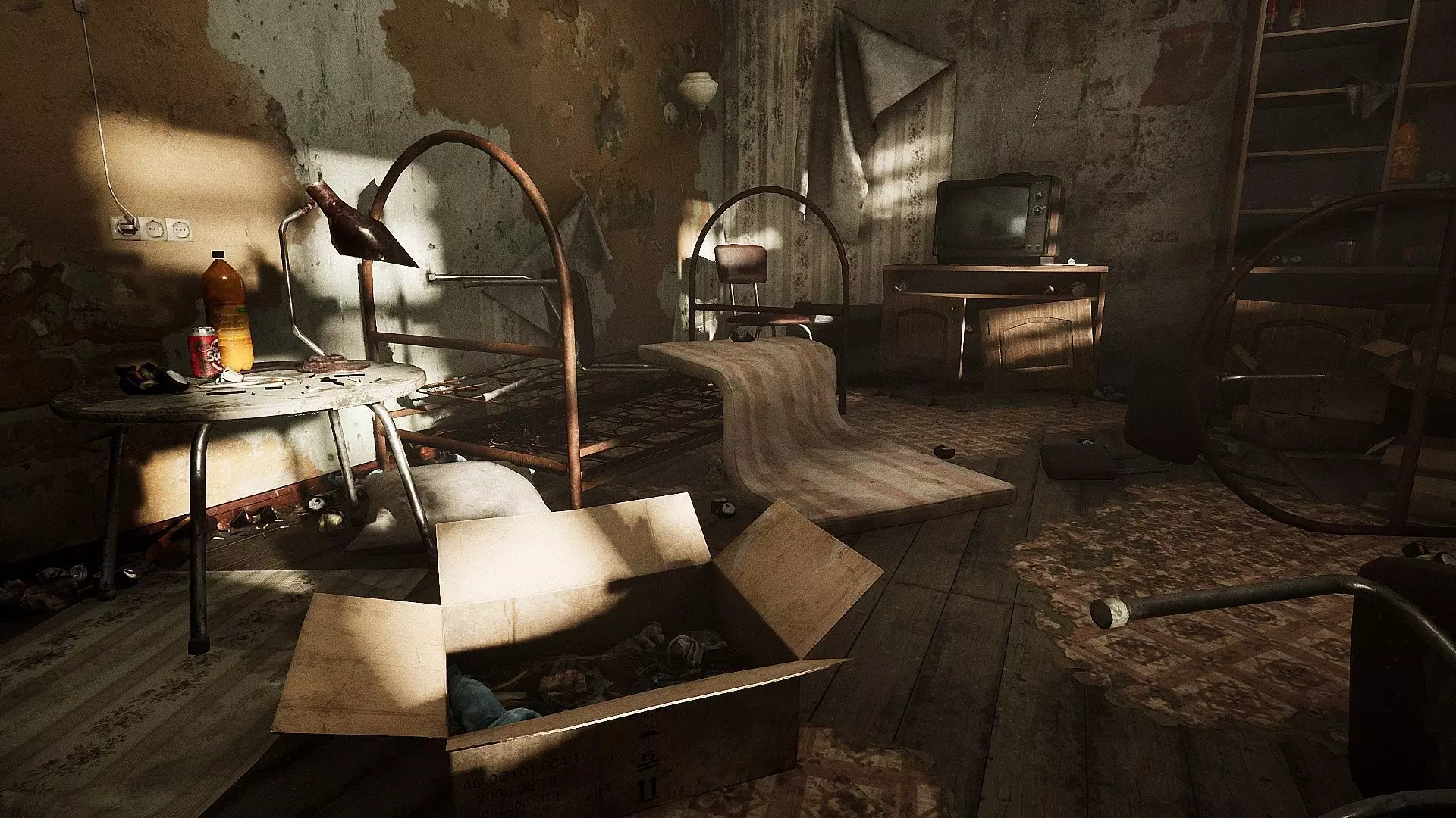 Abandoned Room Low-poly 3D model_0