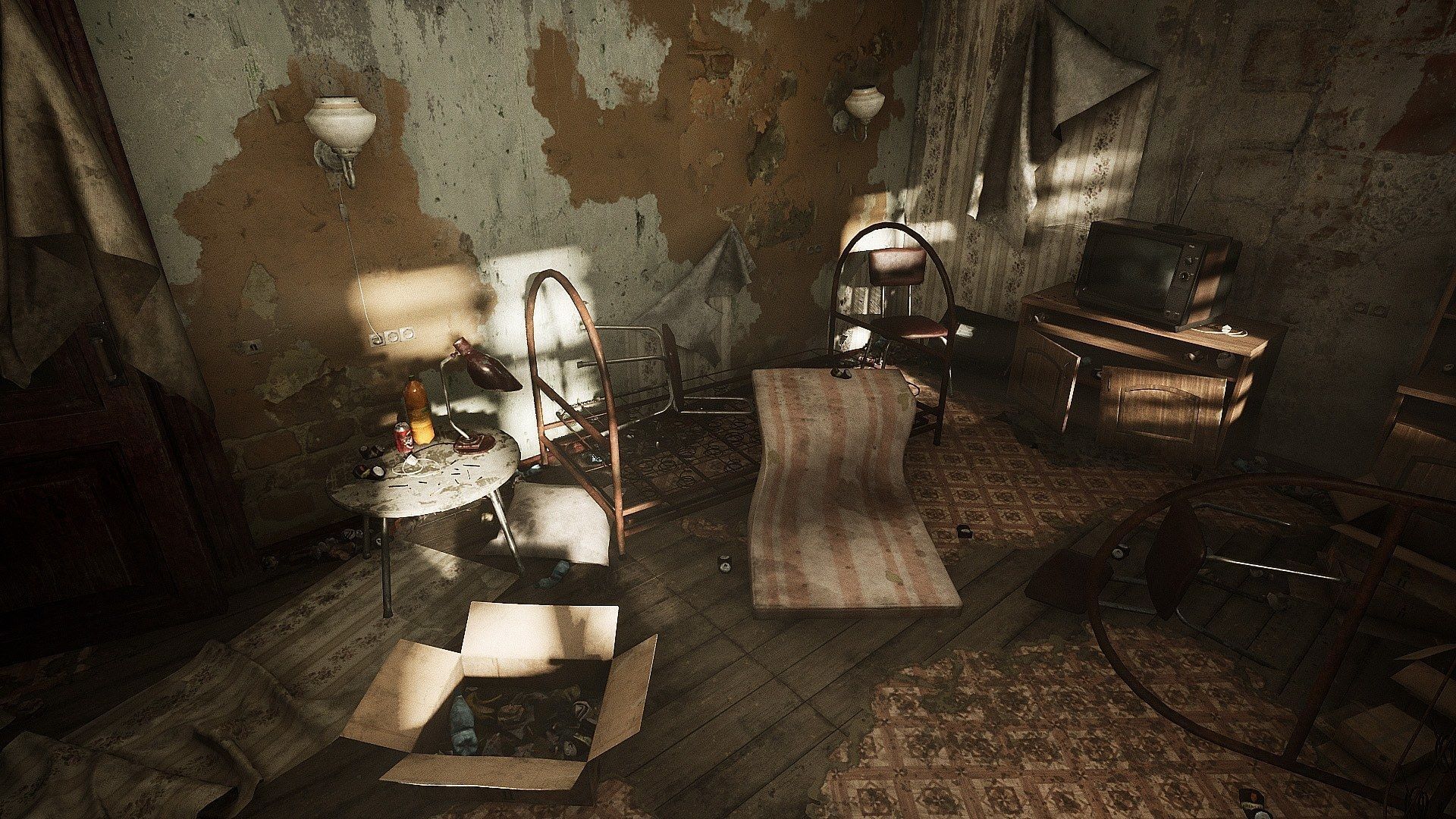 Abandoned Room Low-poly 3D model_1