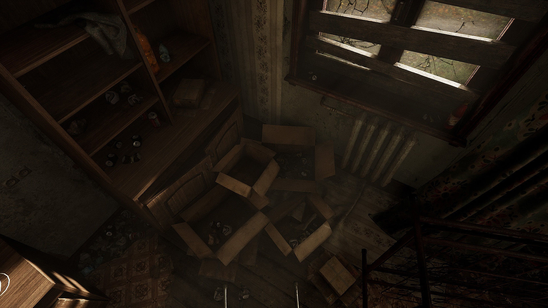 Abandoned Room Low-poly 3D model_7