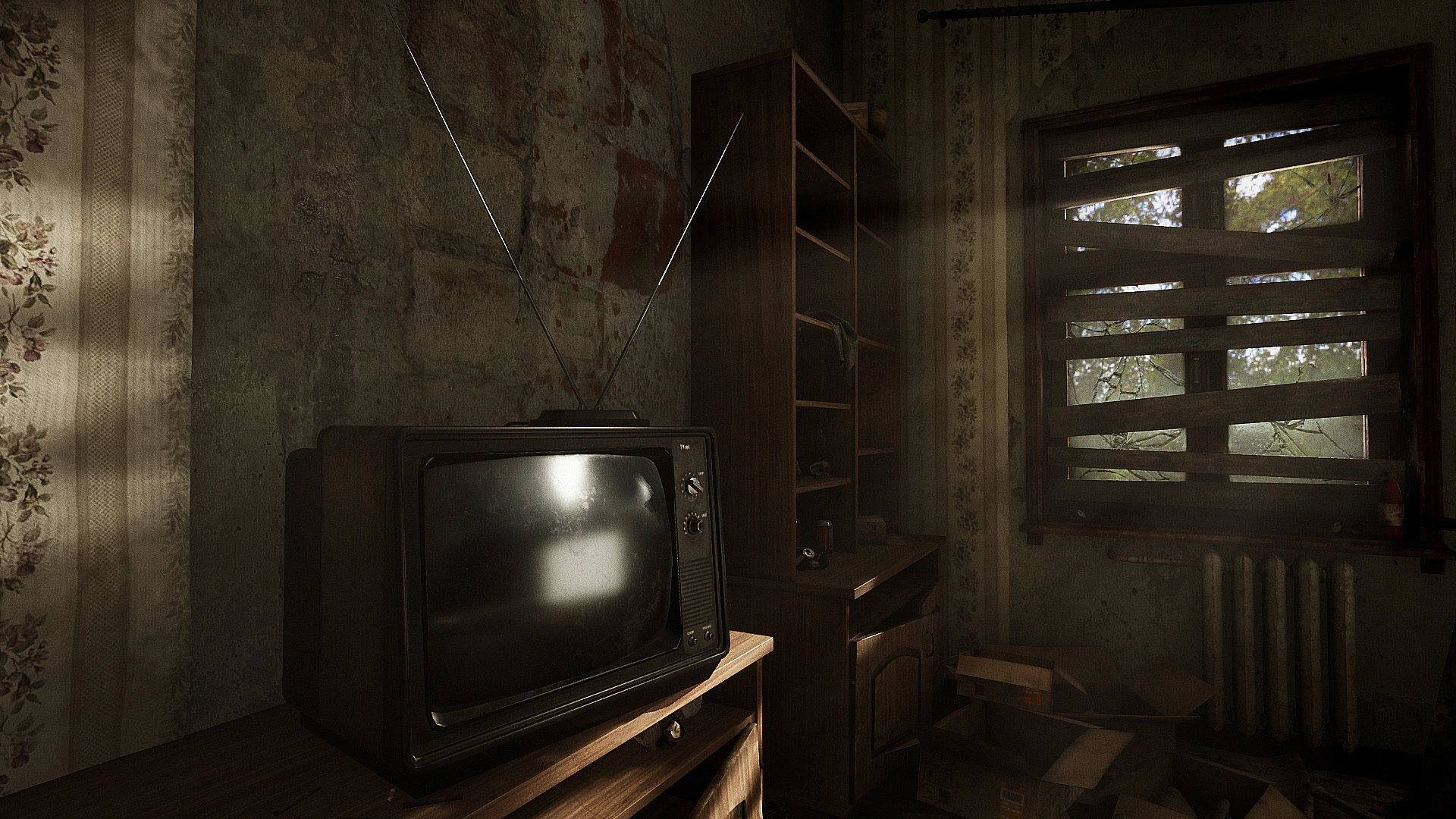 Abandoned Room Low-poly 3D model_5