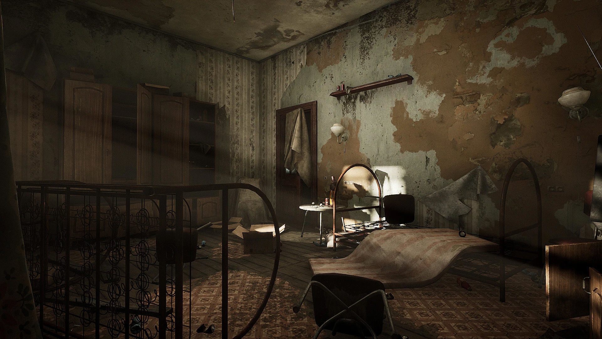 Abandoned Room Low-poly 3D model_8