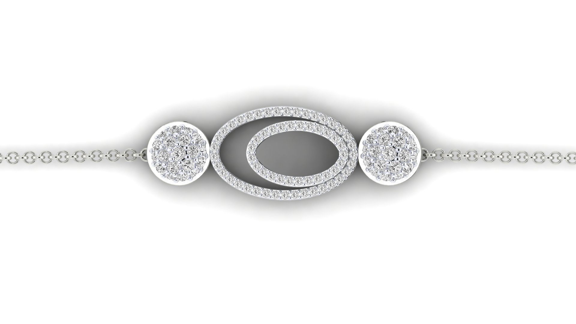 Women bracelet 3dm stl render detail 3D print model_8