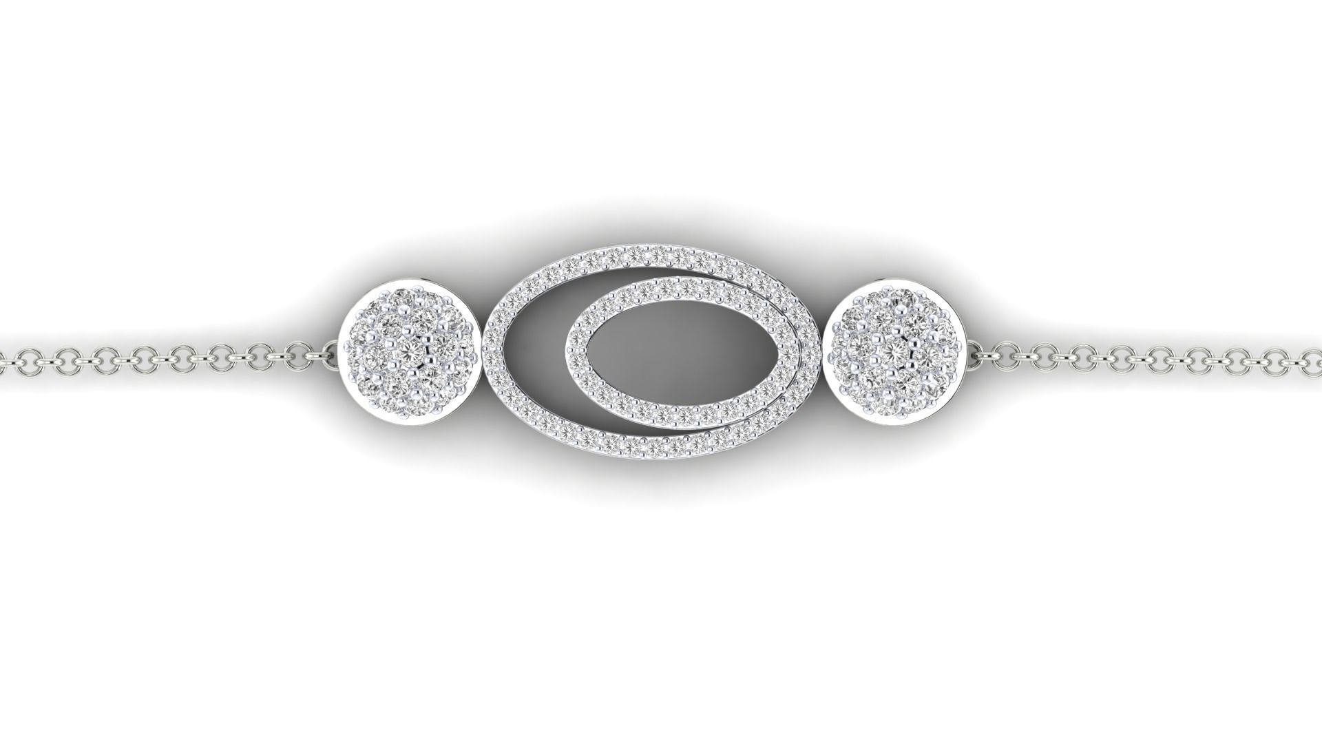 Women bracelet 3dm stl render detail 3D print model_9