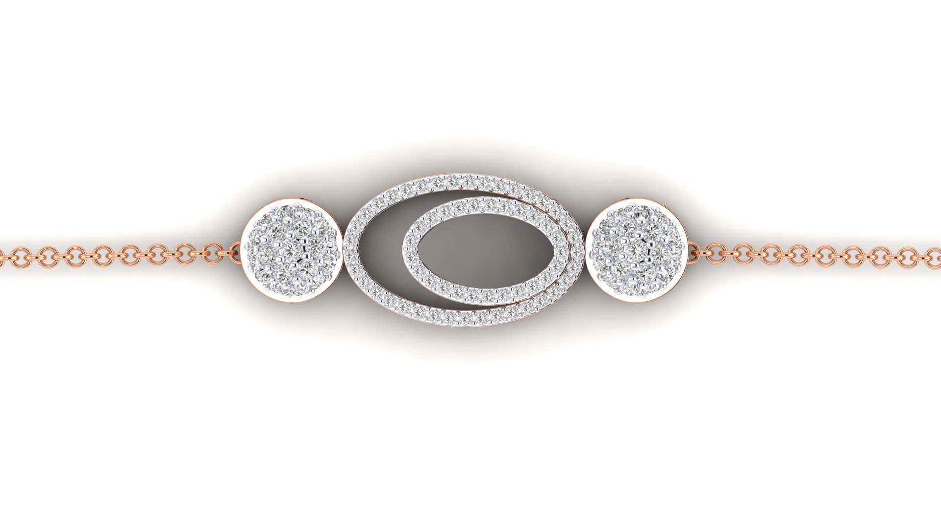 Women bracelet 3dm stl render detail 3D print model_4