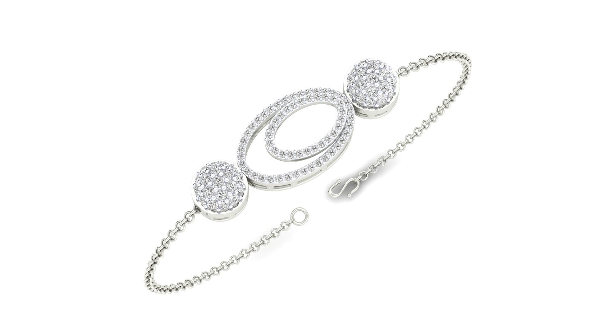 Women bracelet 3dm stl render detail 3D print model_6