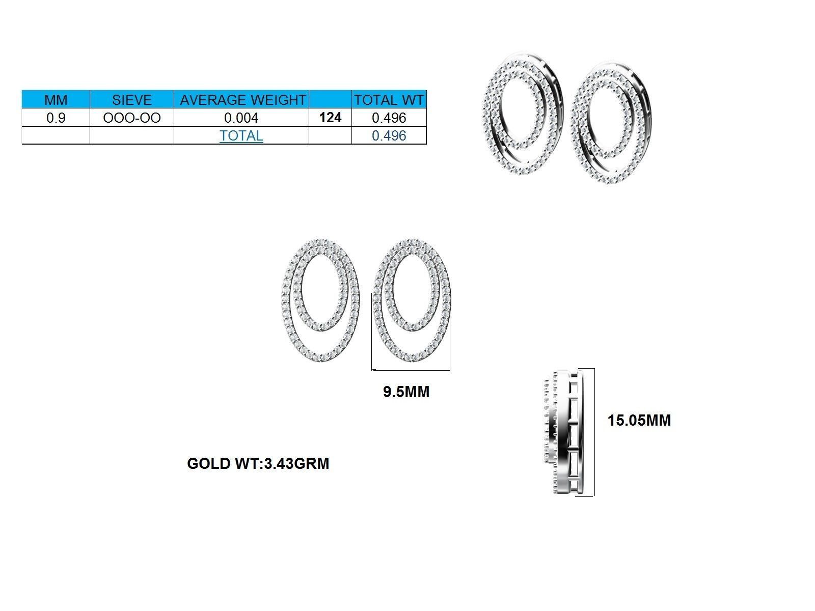 Women Earrings 3dm stl render detail 3D print model_18