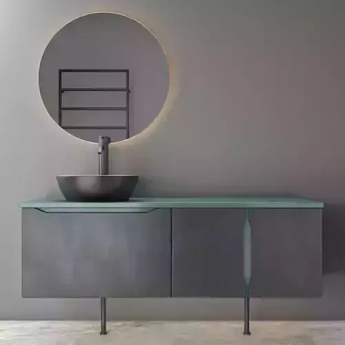 bathroom set 11 Low-poly 3D model