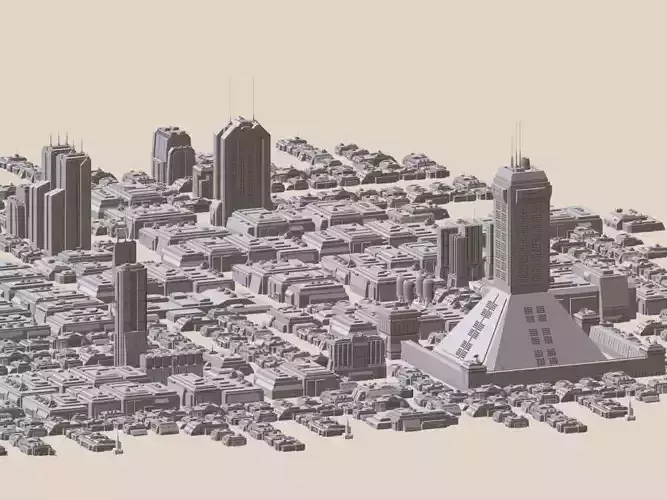 SCI-FI CITY FUTURISTIC BUILDINGS 2