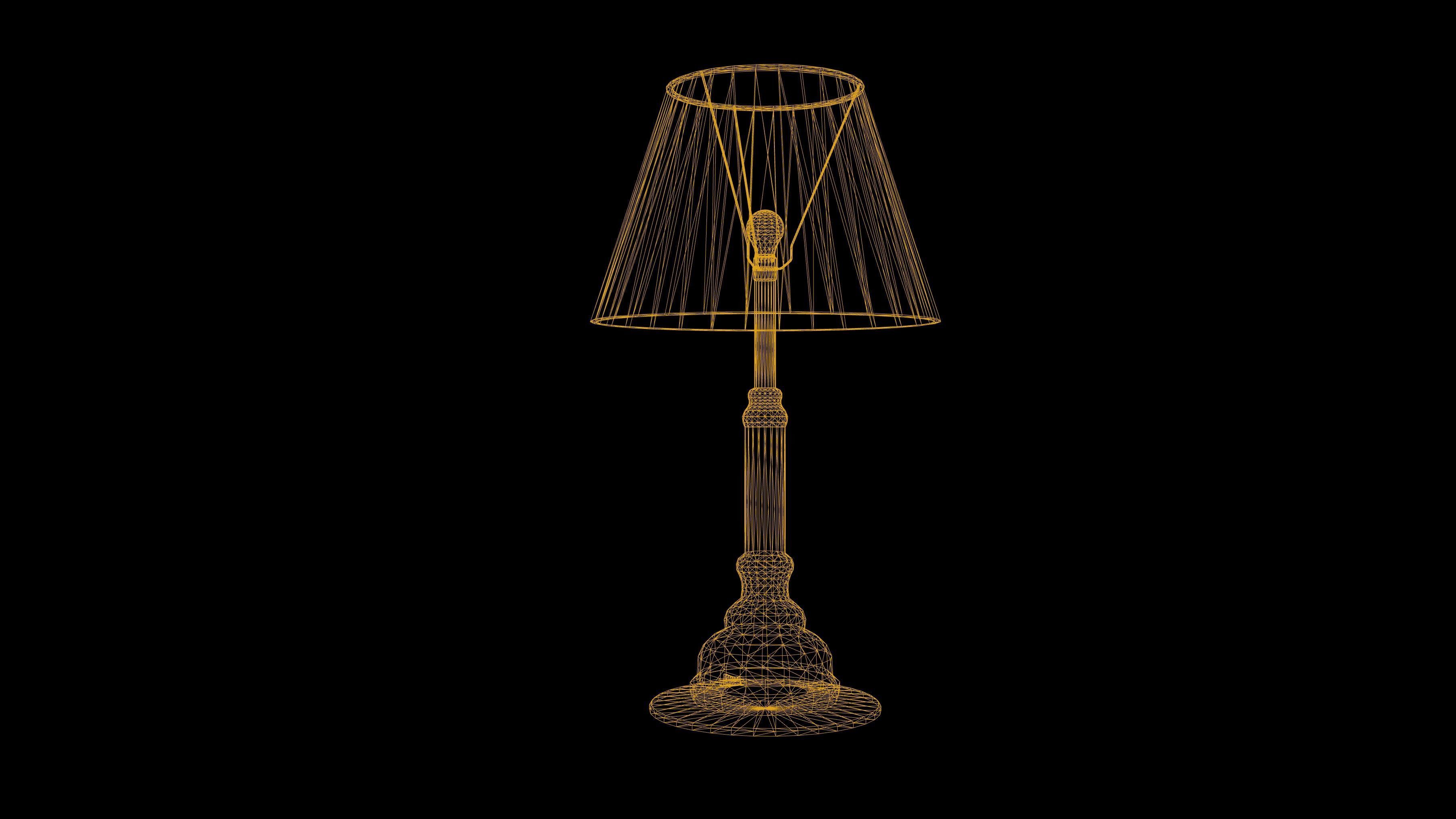Desk Lamp Low poly Game Ready Low-poly 3D model_4