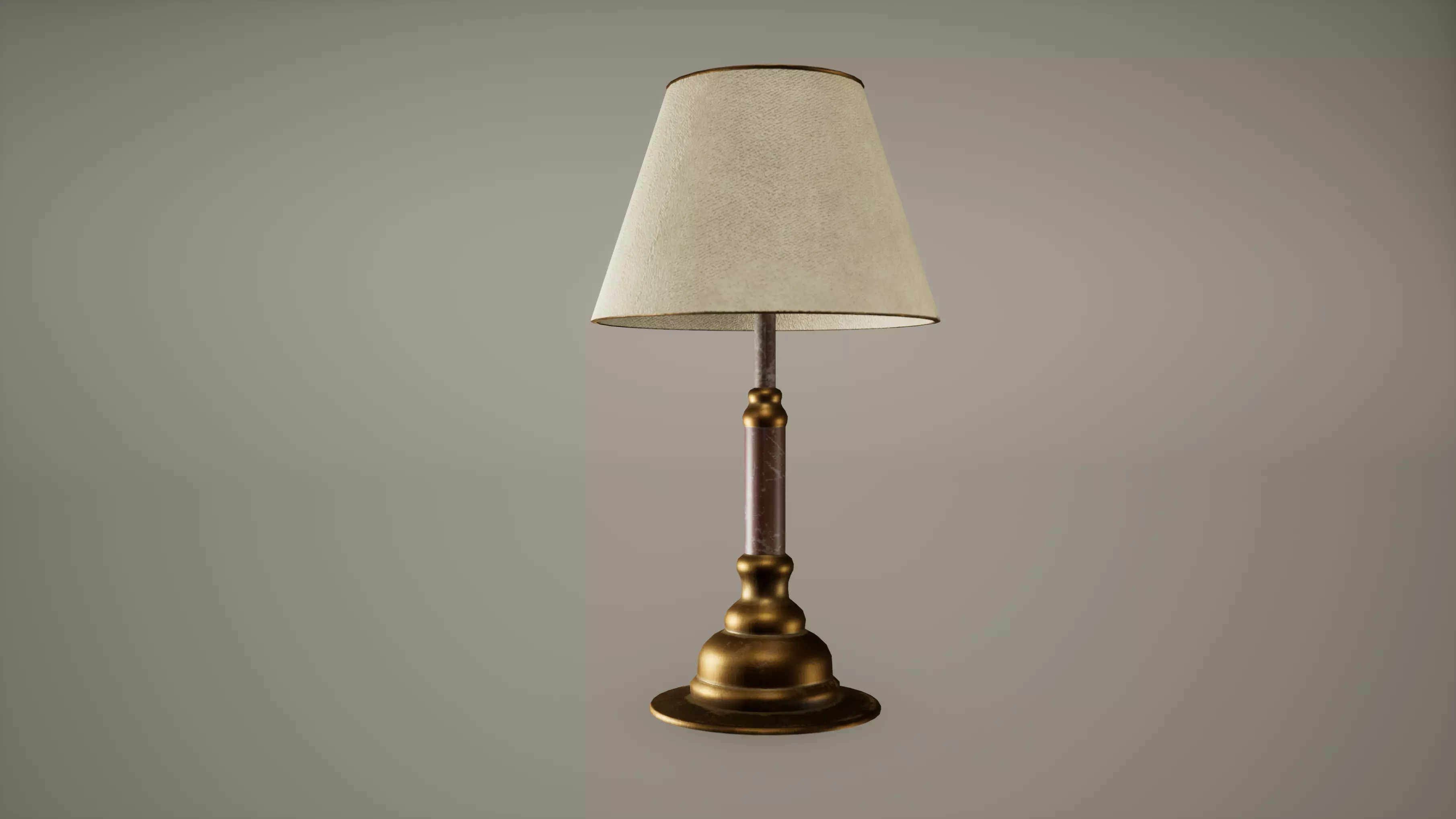 Desk Lamp Low poly Game Ready Low-poly 3D model_0