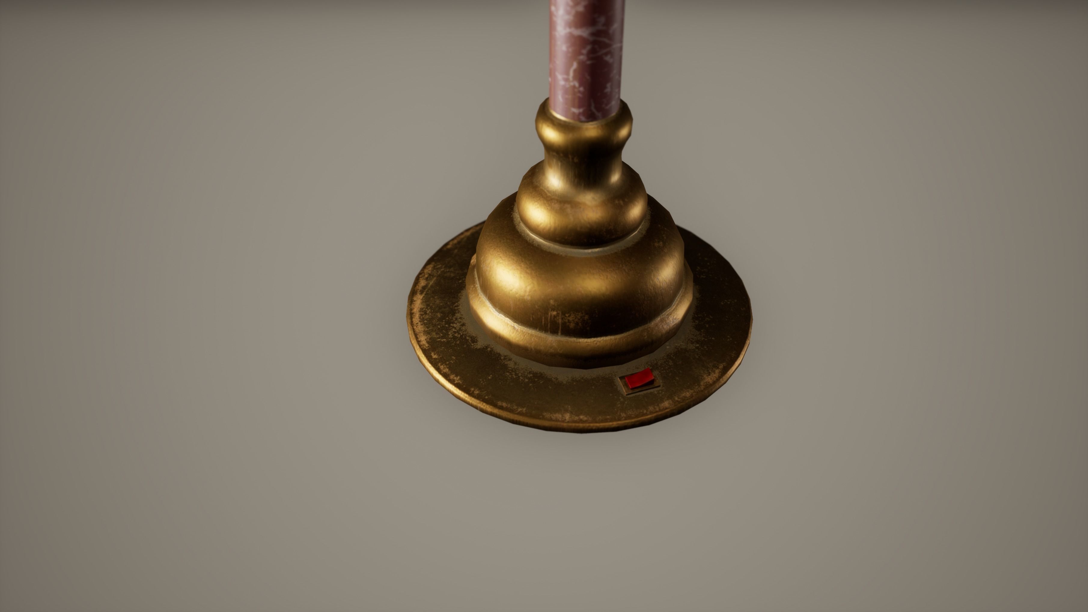 Desk Lamp Low poly Game Ready Low-poly 3D model_3