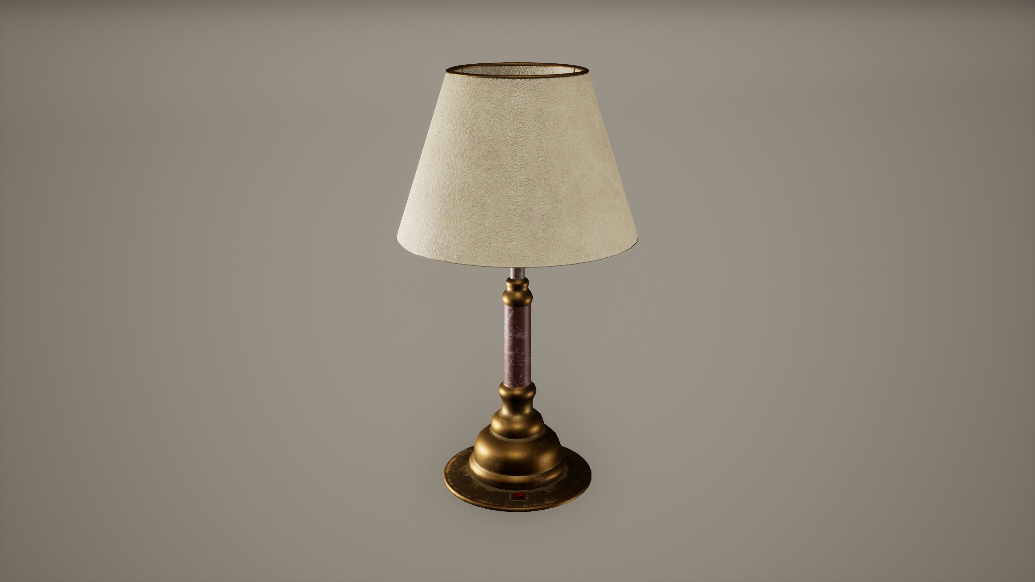 Desk Lamp Low poly Game Ready Low-poly 3D model_2