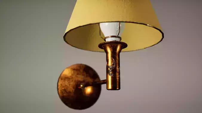 Desk Lamp Low poly Game Ready