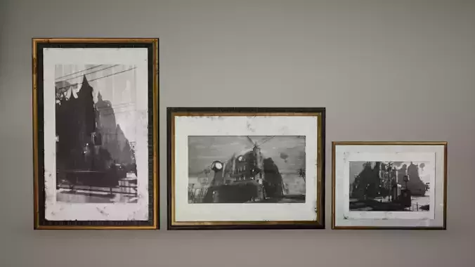 Frame Low Poly Game Ready framed photograph