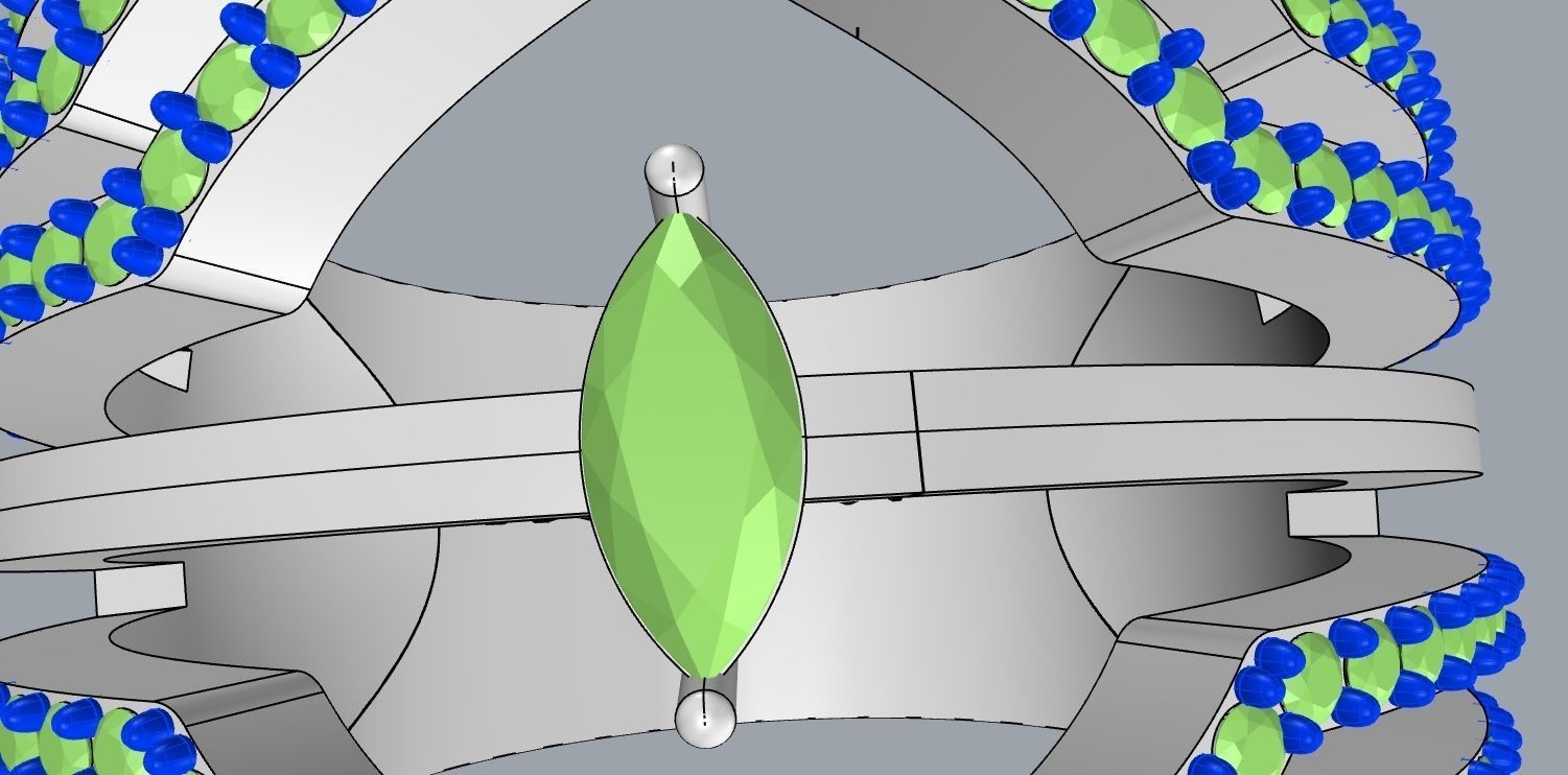 jeveleriy diamond ring gold 3D print model_10