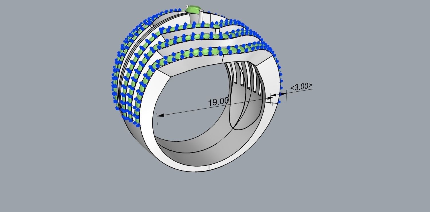 jeveleriy diamond ring gold 3D print model_14