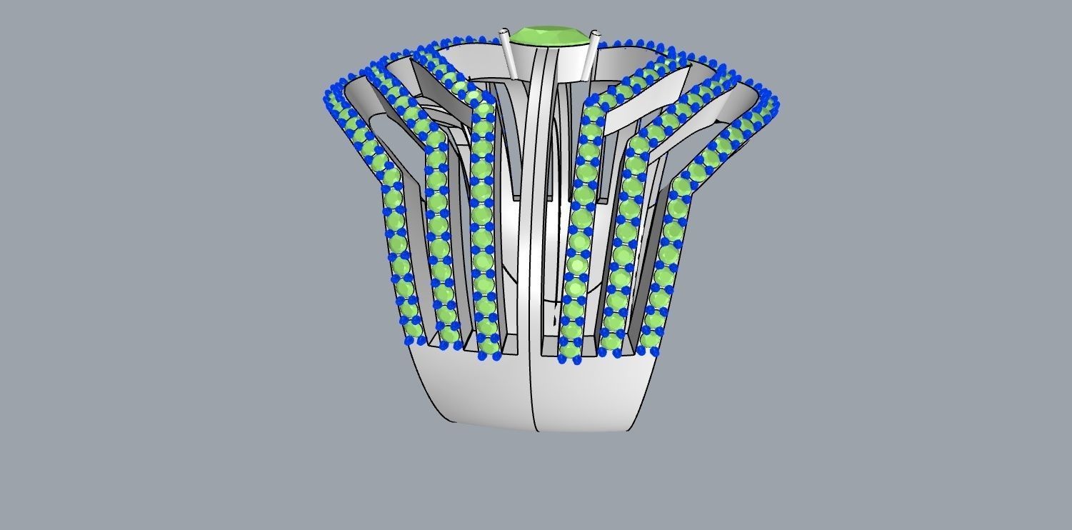 jeveleriy diamond ring gold 3D print model_6