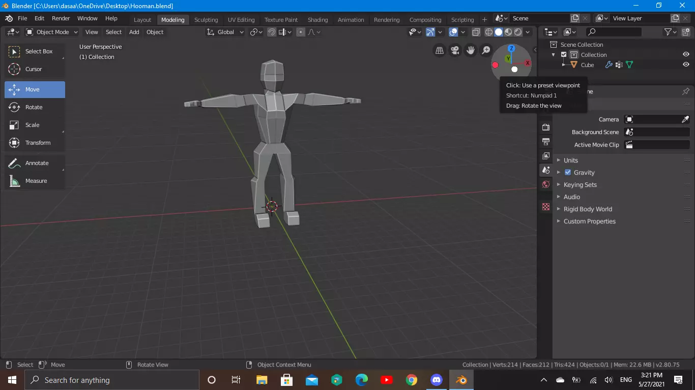 Human character 3D model_0