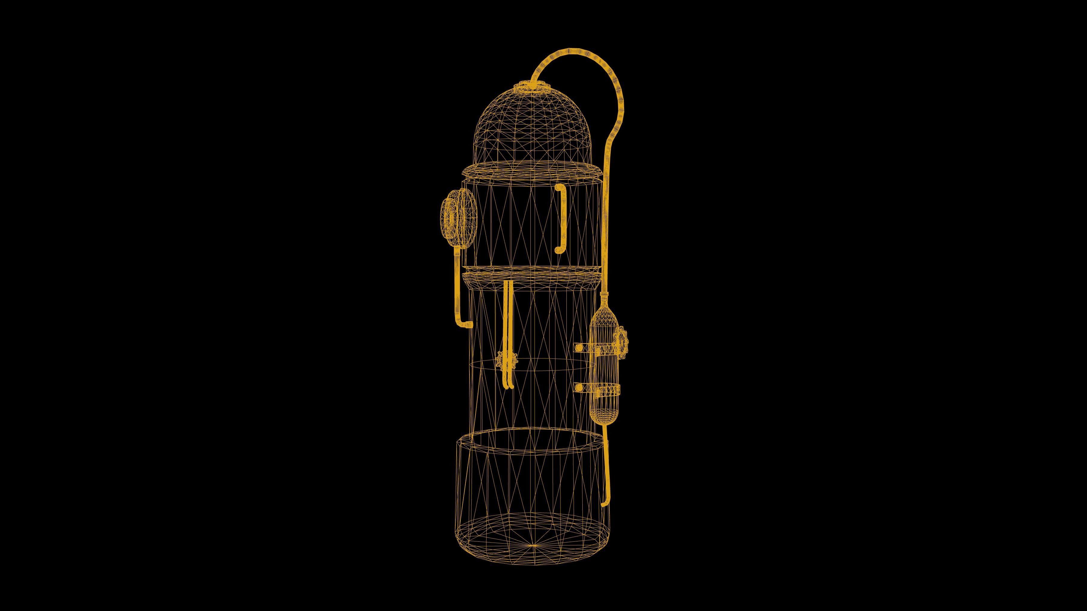 Steampunk Prop Low Poly Game Ready Low-poly 3D model_3
