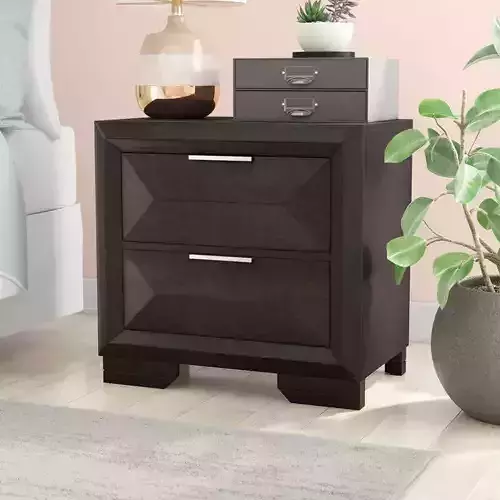 Richburg Drawer Nightstand Cappuccino